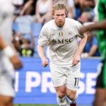 Kevin De Bruyne do Napoli jogando contra o US Sassuolo