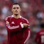 Florian Wirtz, do Liverpool, contra o AFC Bournemouth em Anfield