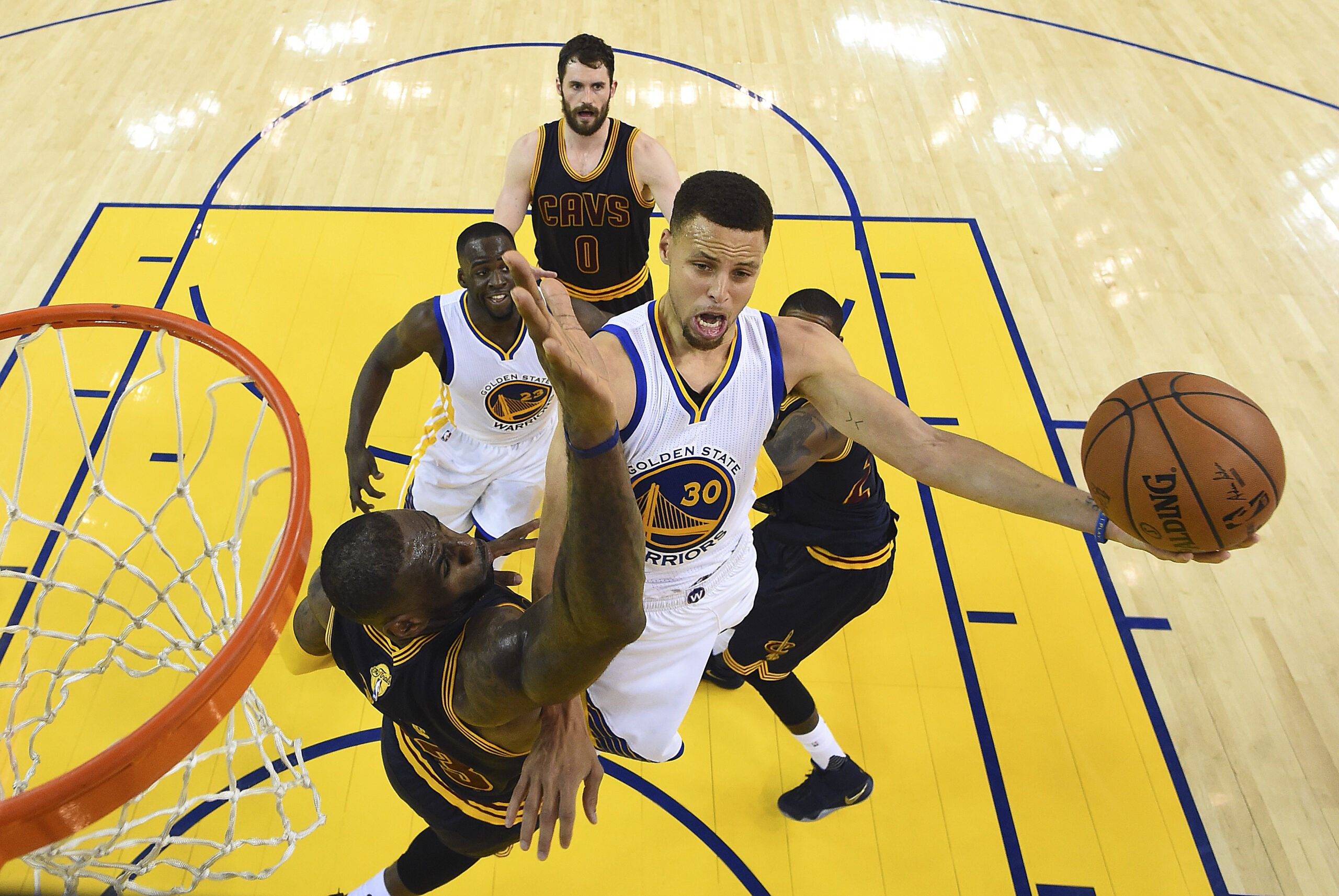 LeBron James na final da NBA em 2016 contra o Golden State Warriors.