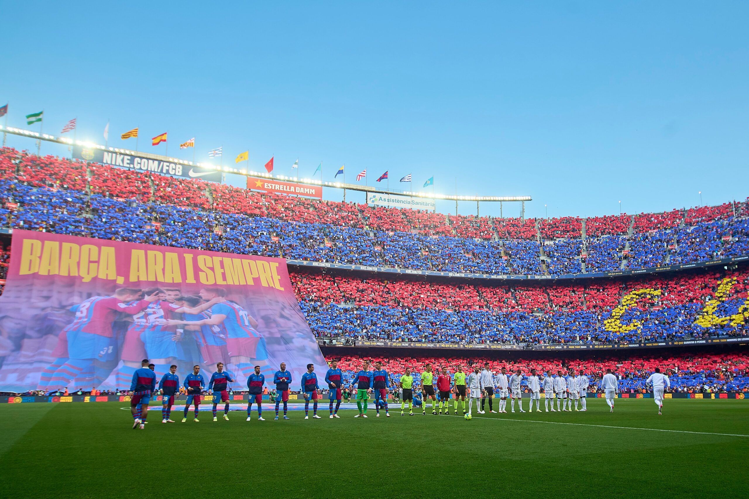 Barcelona vs Real Madrid, El Clásico no Camp Nou.