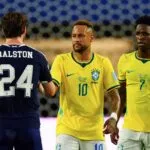 Vini Jr. brilha, Neymar volta, Brasil atropela Escócia e avança em primeiro