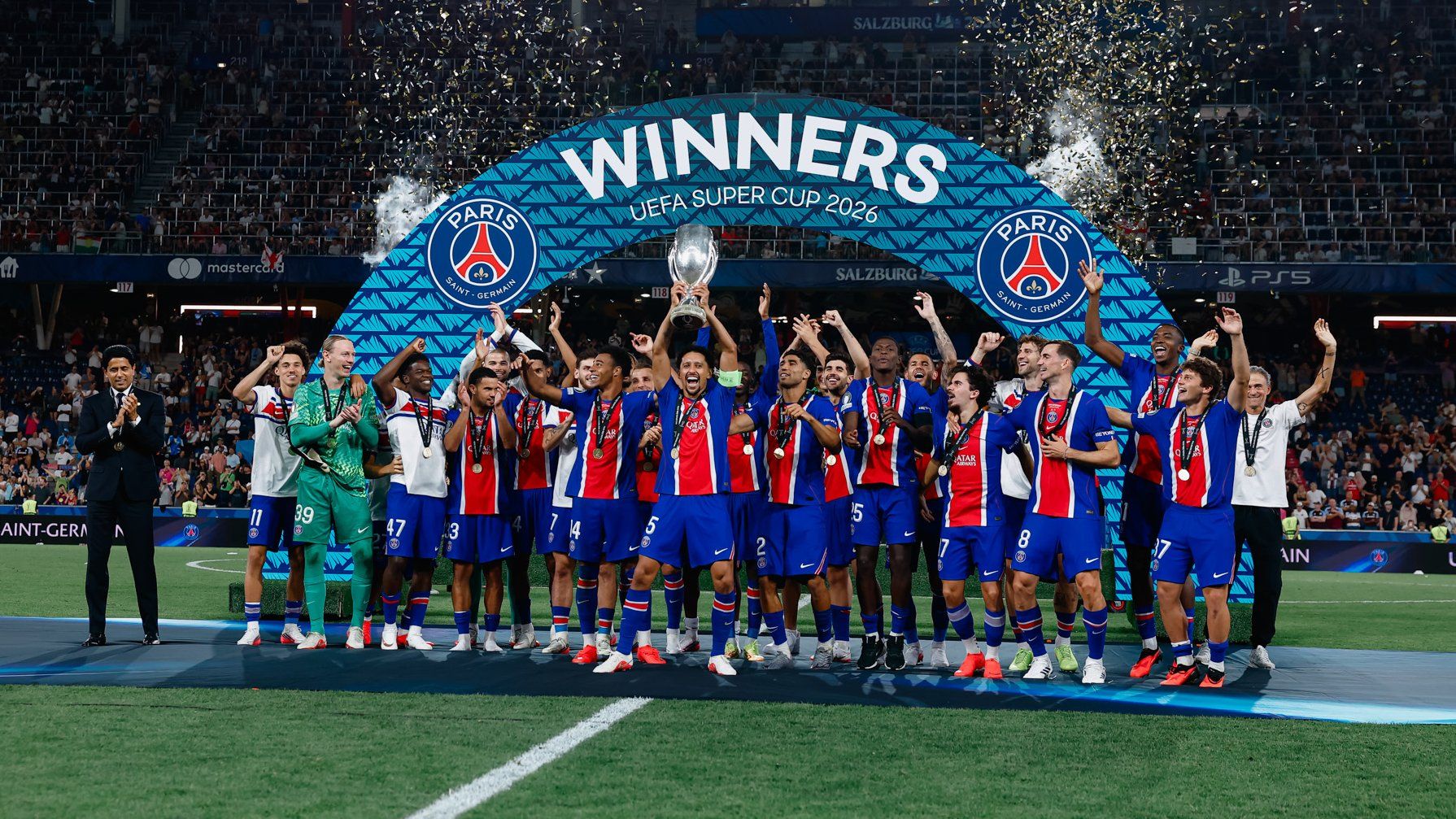 PSG vence o Aston Villa e conquista o bicampeonato da Supercopa da Europa