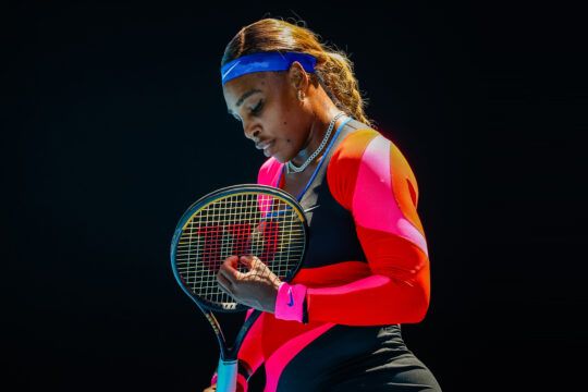 Serena Williams en el Abierto de Australia en 2021