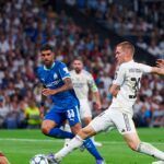 Doblete de Mbappé en la victoria de Real Madrid sobre Marsella en el Bernabéu