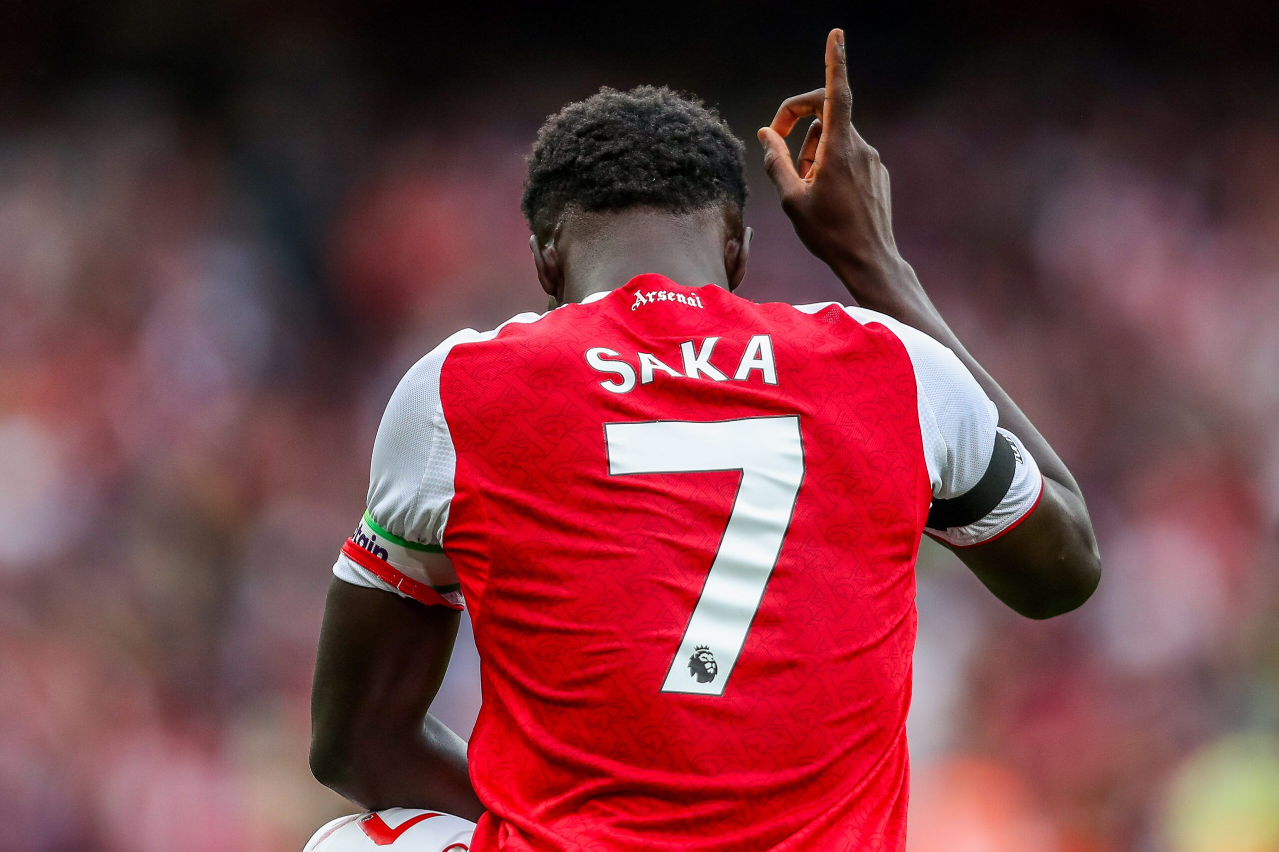 Atacante del Arsenal, Bukayo Saka.