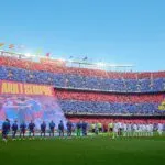 Barcelona vs Real Madrid El Clásico en el Camp Nou.