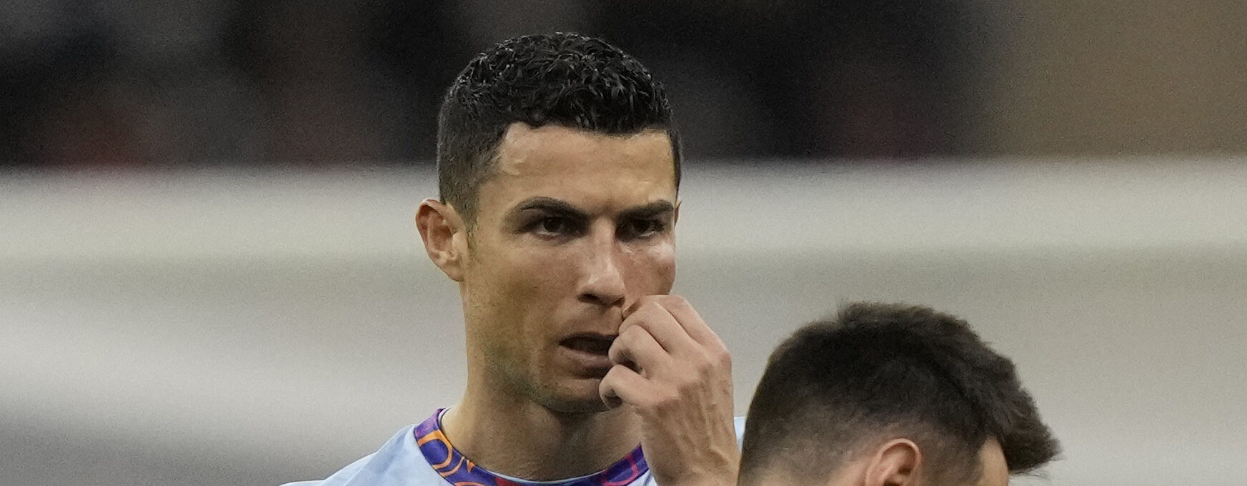 Cristiano Ronaldo y Messi durante un partido amistoso en Arabia Saudita en 2023