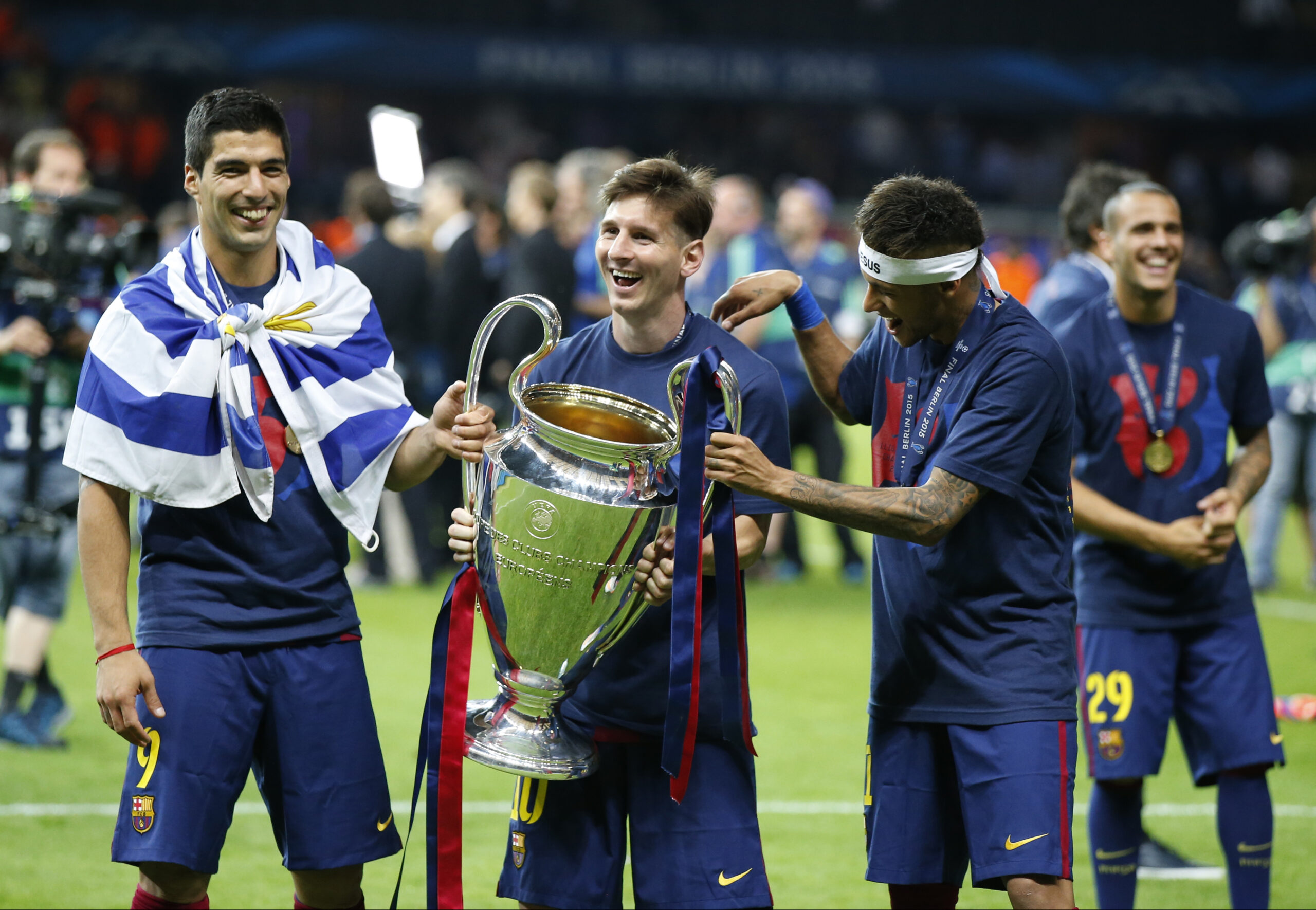 Neymar, Suarez y Messi final de la champions league de 2015