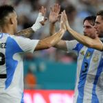 Argentina venció 1-0 a Venezuela en Miami con Messi ausente en las gradas
