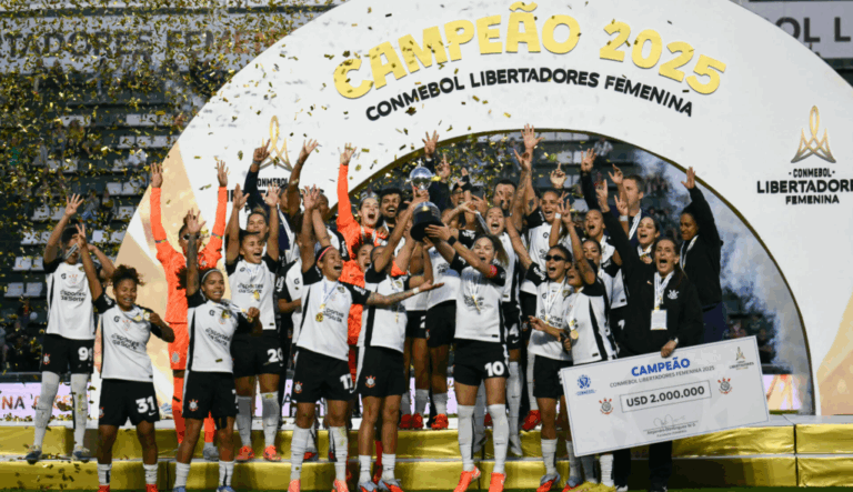 Corinthians celebra su sexto título de Libertadores. Fuente: Conmebol
