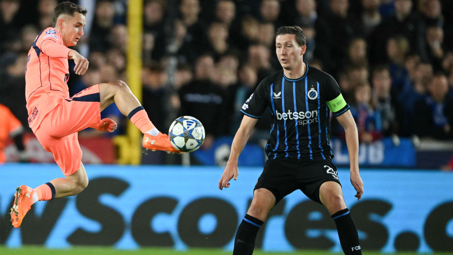 Casi un aquelarre: El Barça salva un empate contra Brujas en Bélgica