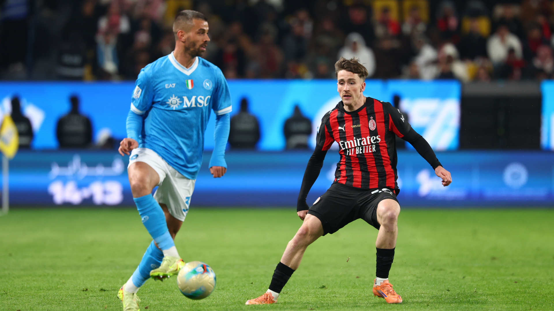 Golpe en Riad: Napoli superó a Milan y avanzó a la final de la Supercopa de Italia