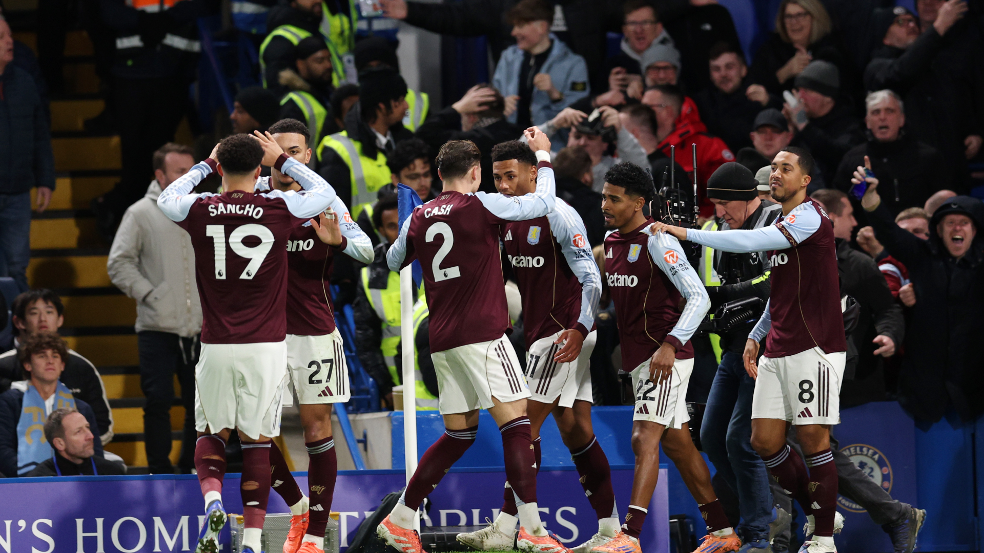 Aston Villa remonta en Stamford Bridge y estira su racha triunfal en la Premier League