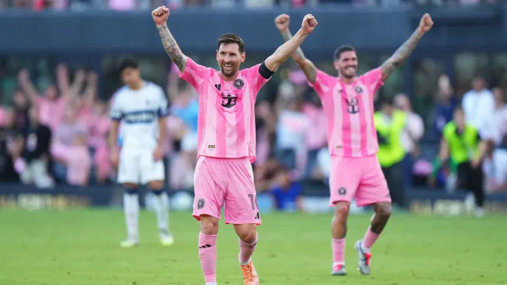 Festejo de Messi por el título del Inter Miami. © Getty Images