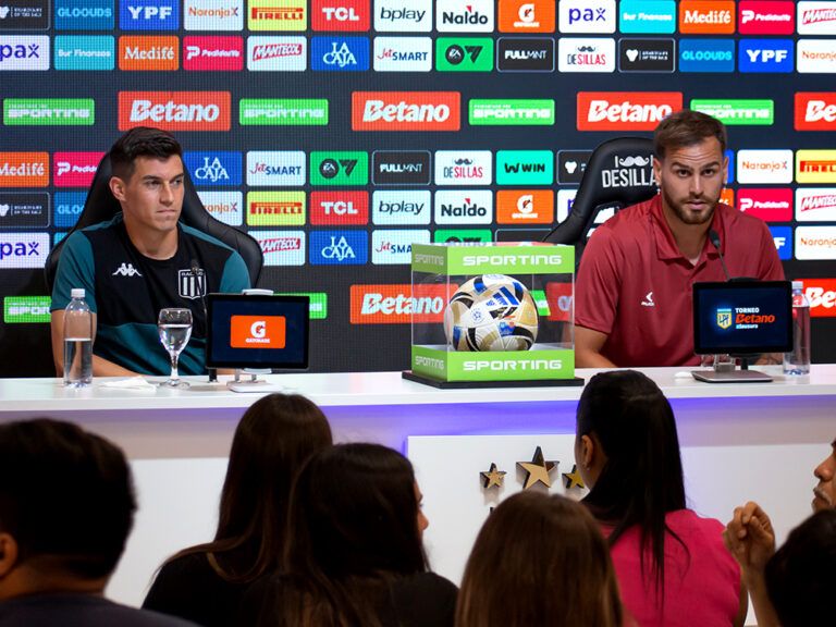 Conferencia de prensa previa con Agustín García Basso y Leandro González Pírez. Fuente: AFA prensa