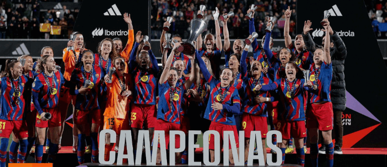 Barcelona celebra su sexta Supercopa femenina. Fuente: Barcelona FC