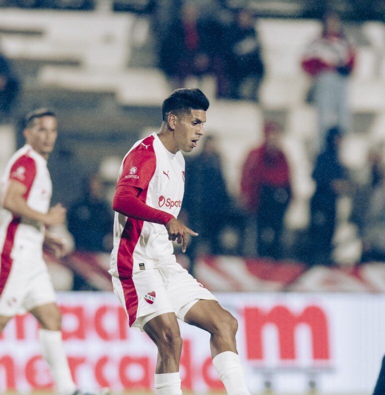 Sebastián Valdez, único titular de Independiente en el primer tiempo. Foto: @SerieRdeLP