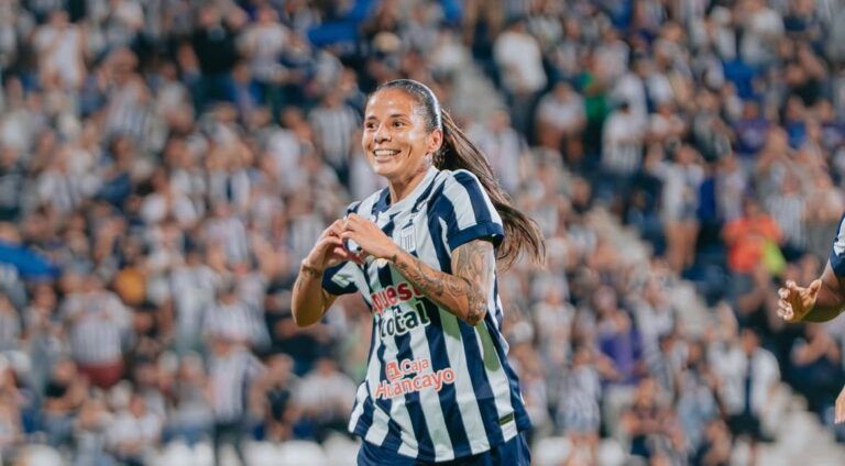 Geraldine Cardona abrió el marcador en Matute. Fuente: Alianza Lima