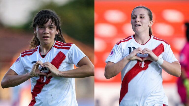 Lupita Rodríguez y Mariale Espejo anotaron los goles del triunfo. Fuente: La Bicolor