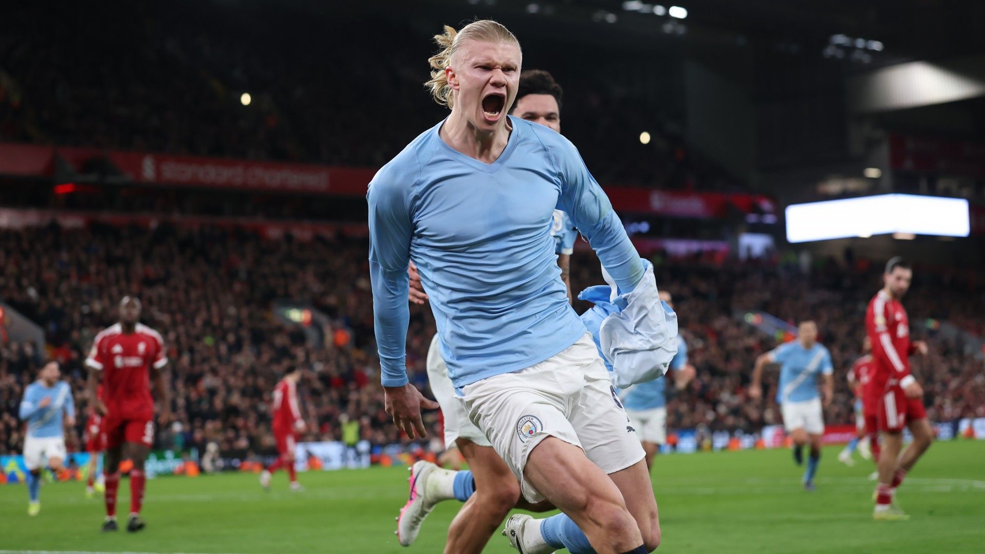 Haaland se aferra al sueño: el City gana en Anfield y no suelta la Premier