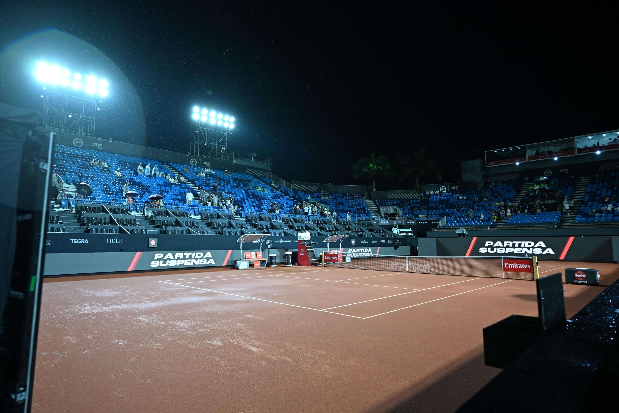 Tormenta carioca posterga las semis del Río Open 