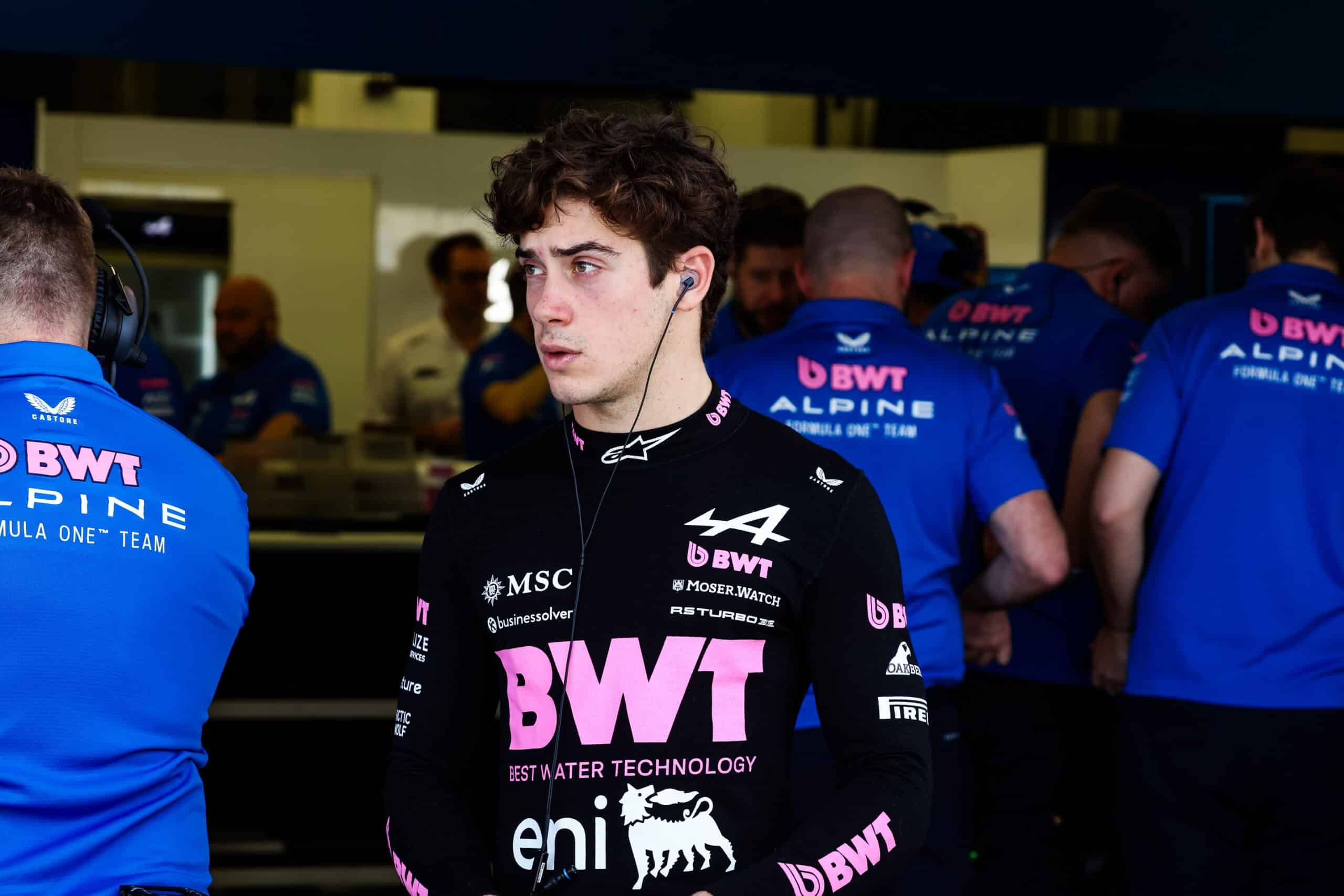 Bandera roja para Franco: arranque movido de Colapinto en los test de la F1