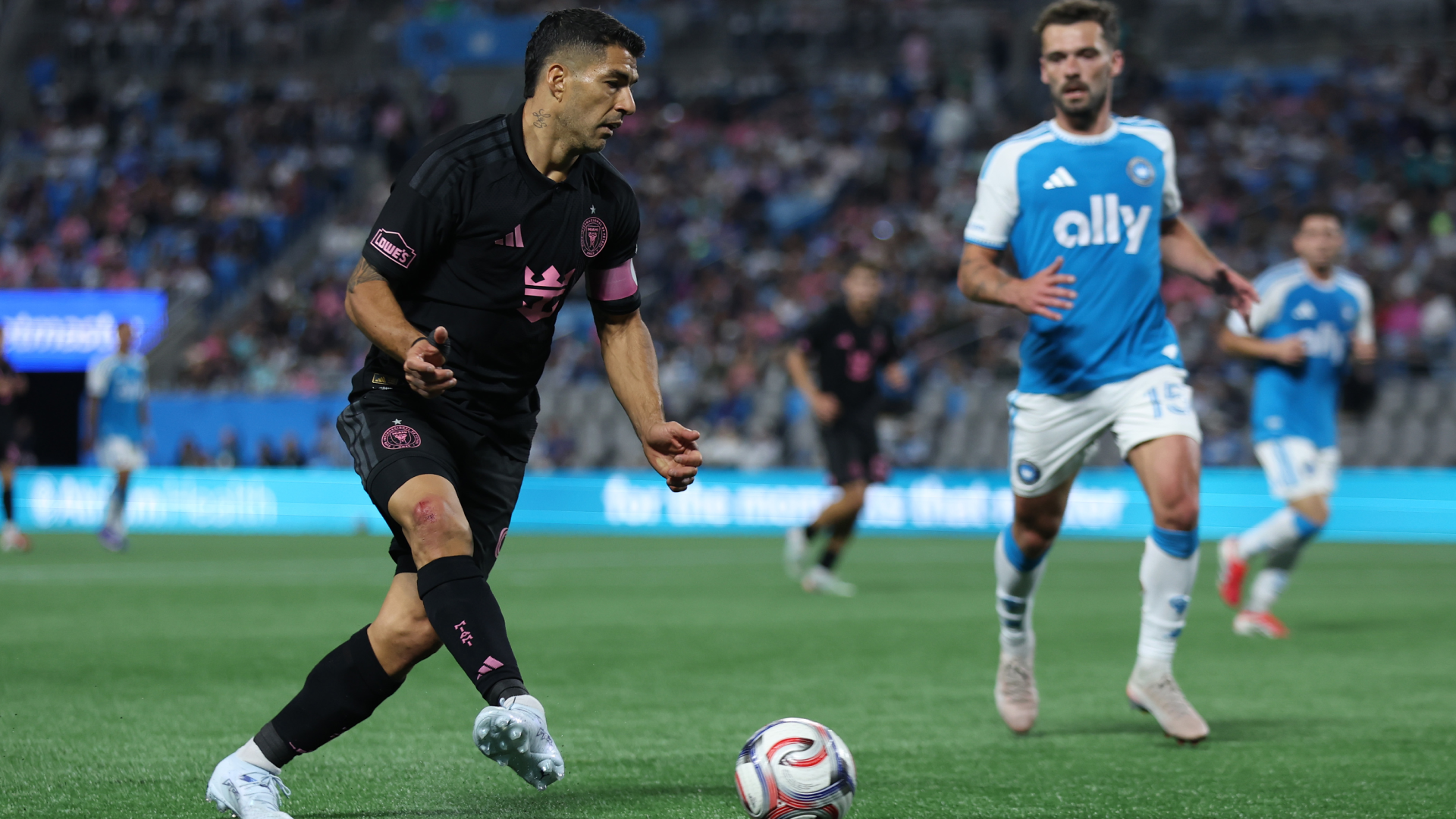 Sin Messi, pero con Suárez, Inter no pasó del empate con Charlotte