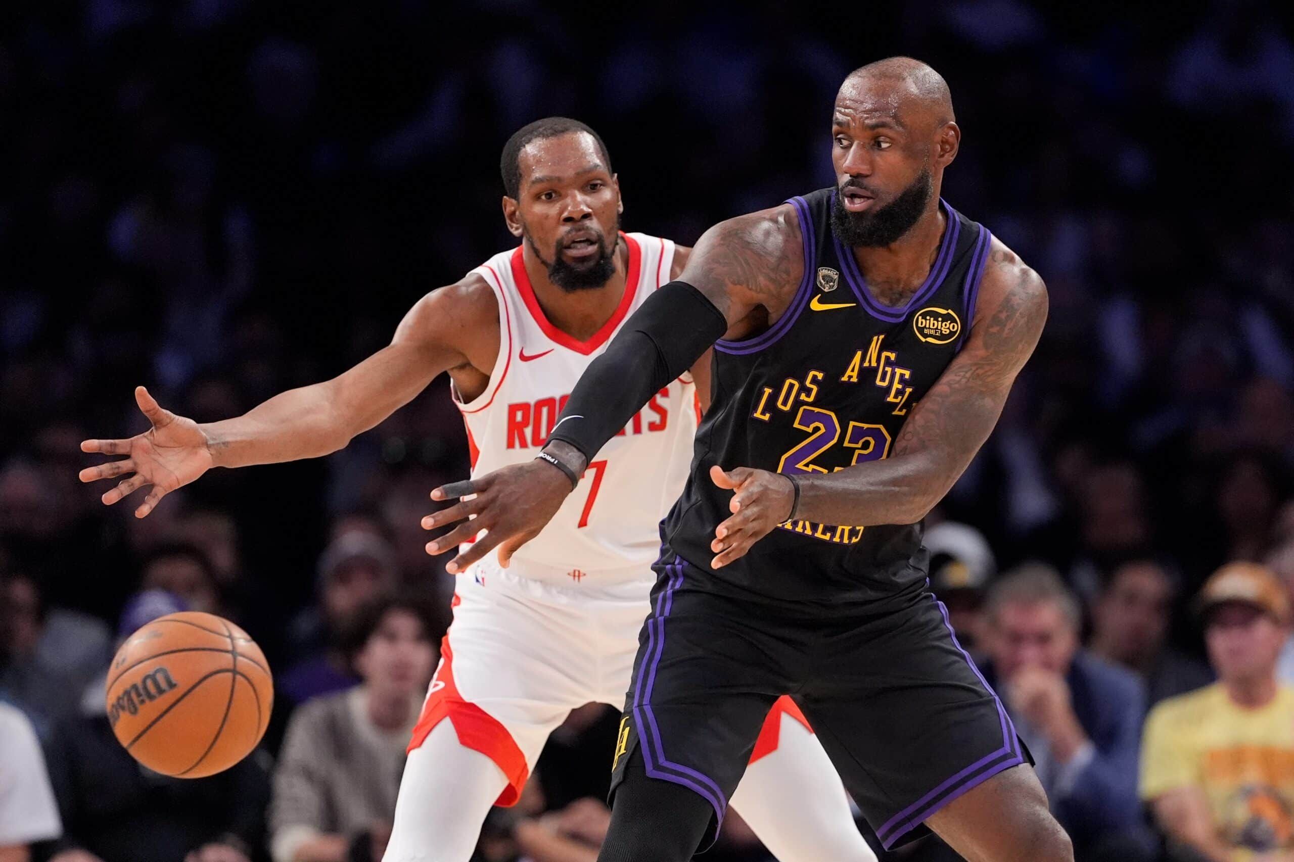 LeBron James lideró el segundo triunfo de los Lakers sobre Rockets