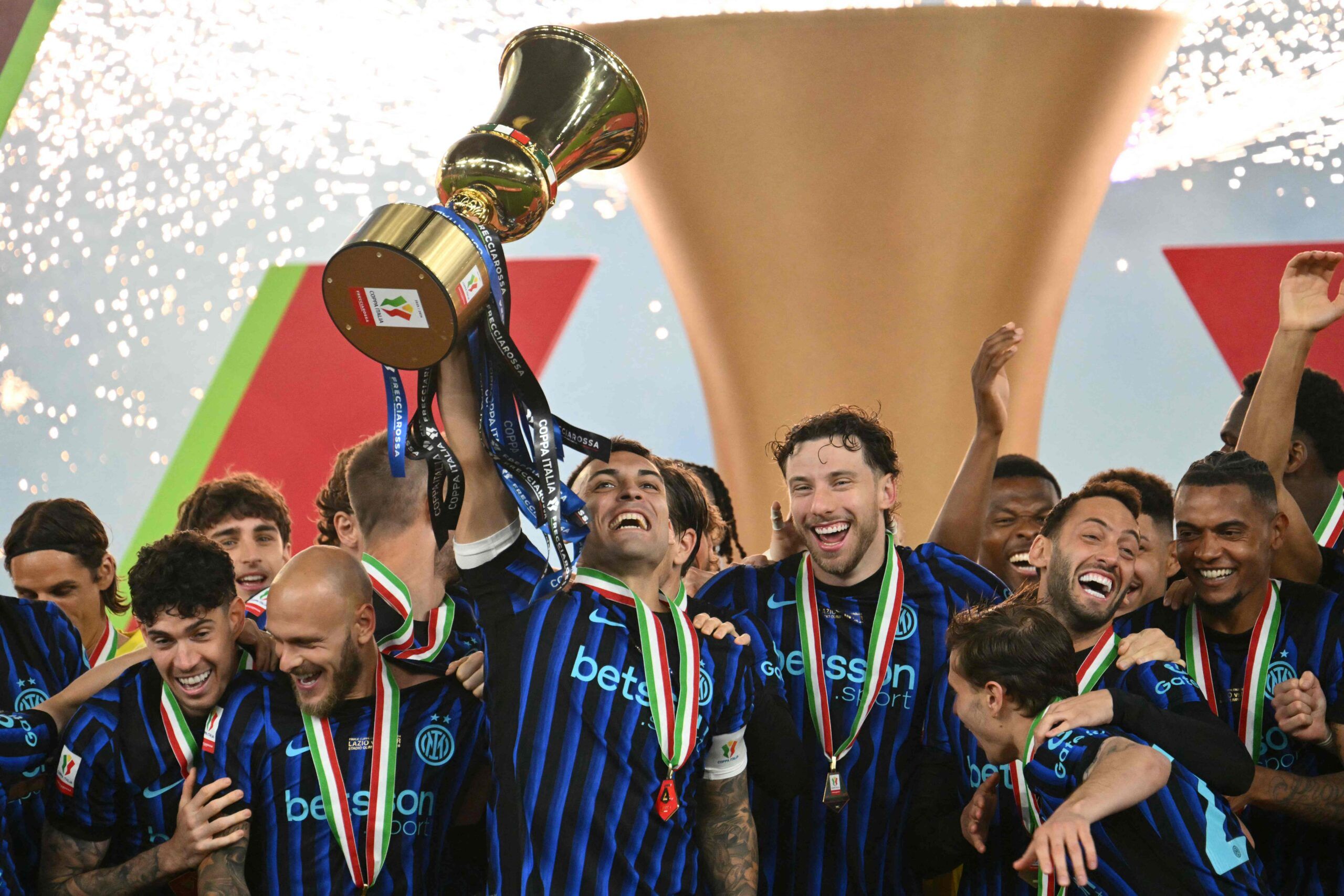 Inter campeón de Copa Italia tras derrotar a Lazio en el Olímpico de Roma