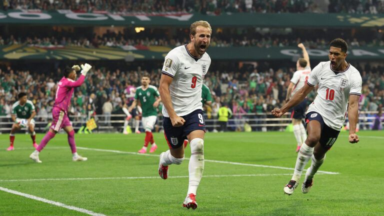 Harry Kane Jude Bellingham in Mexico v England Round Of 16 FIFA World Cup 07052026