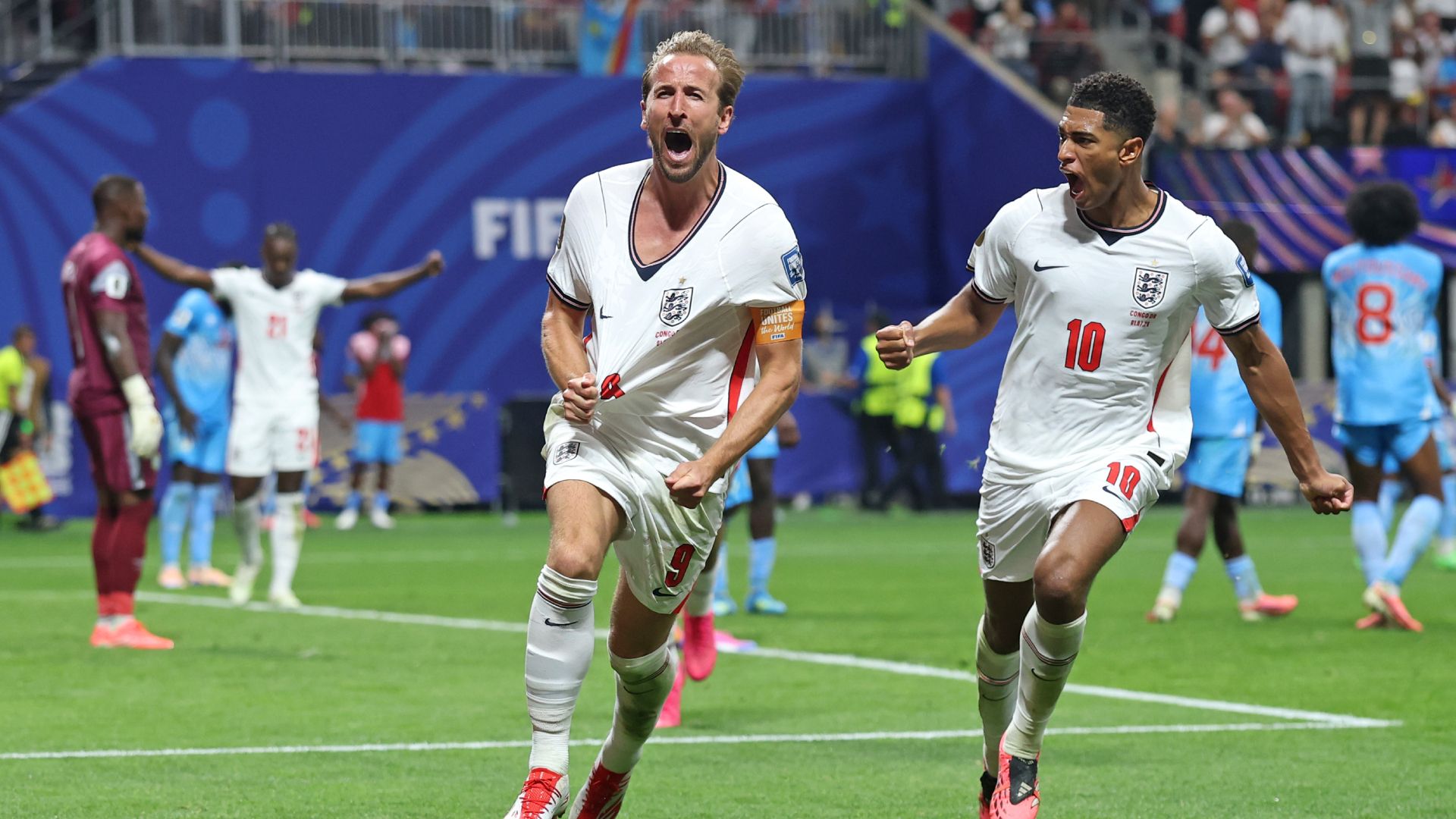 Inglaterra saca boleto a México: doblete de Kane ante RD Congo para remontar y pasar a octavos