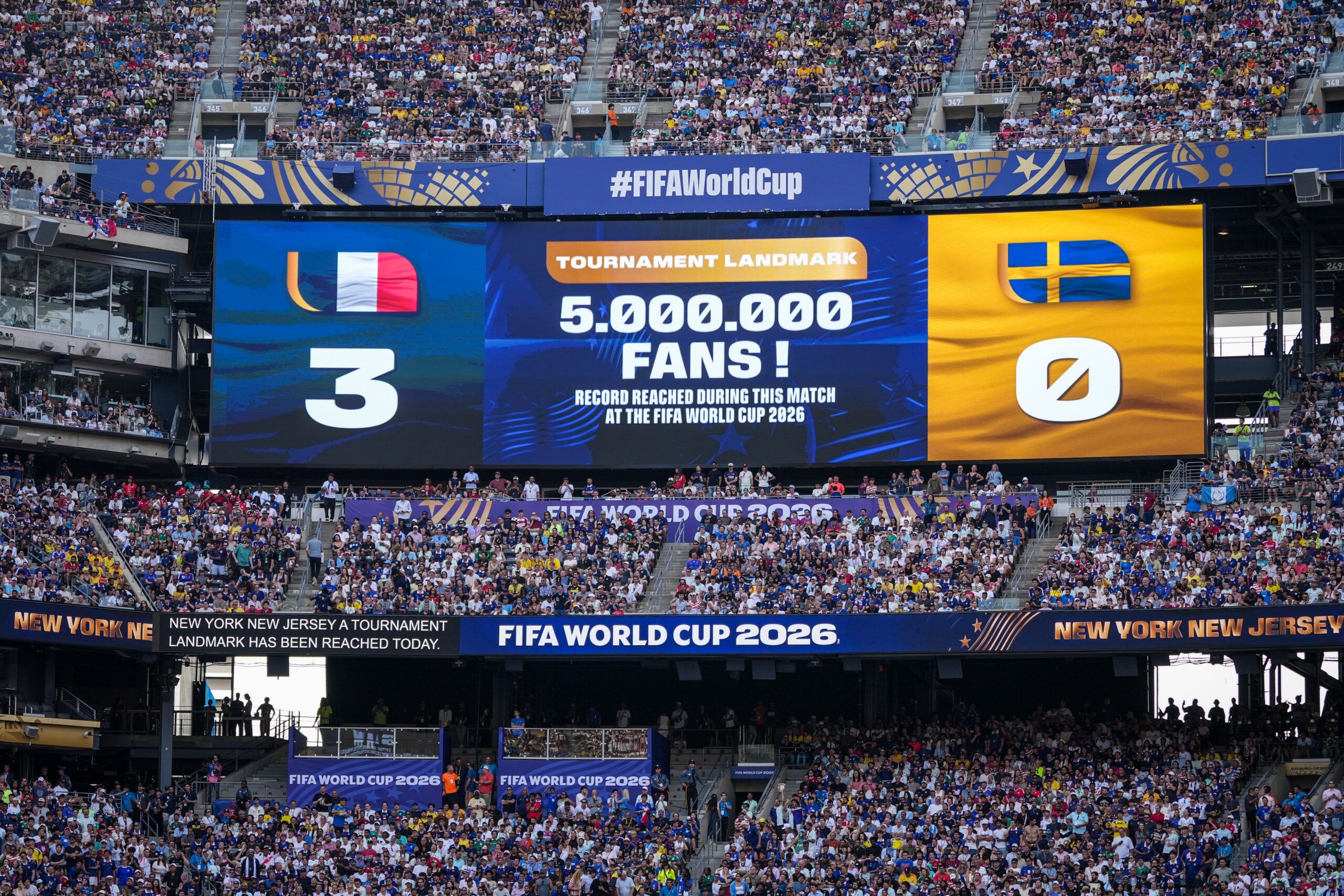 Cinco millones de aficionados hacen historia: el Mundial rompe su récord de asistencia