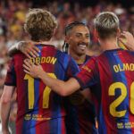 Barcelona goleó al Rayo y lidera junto al Real Madrid
