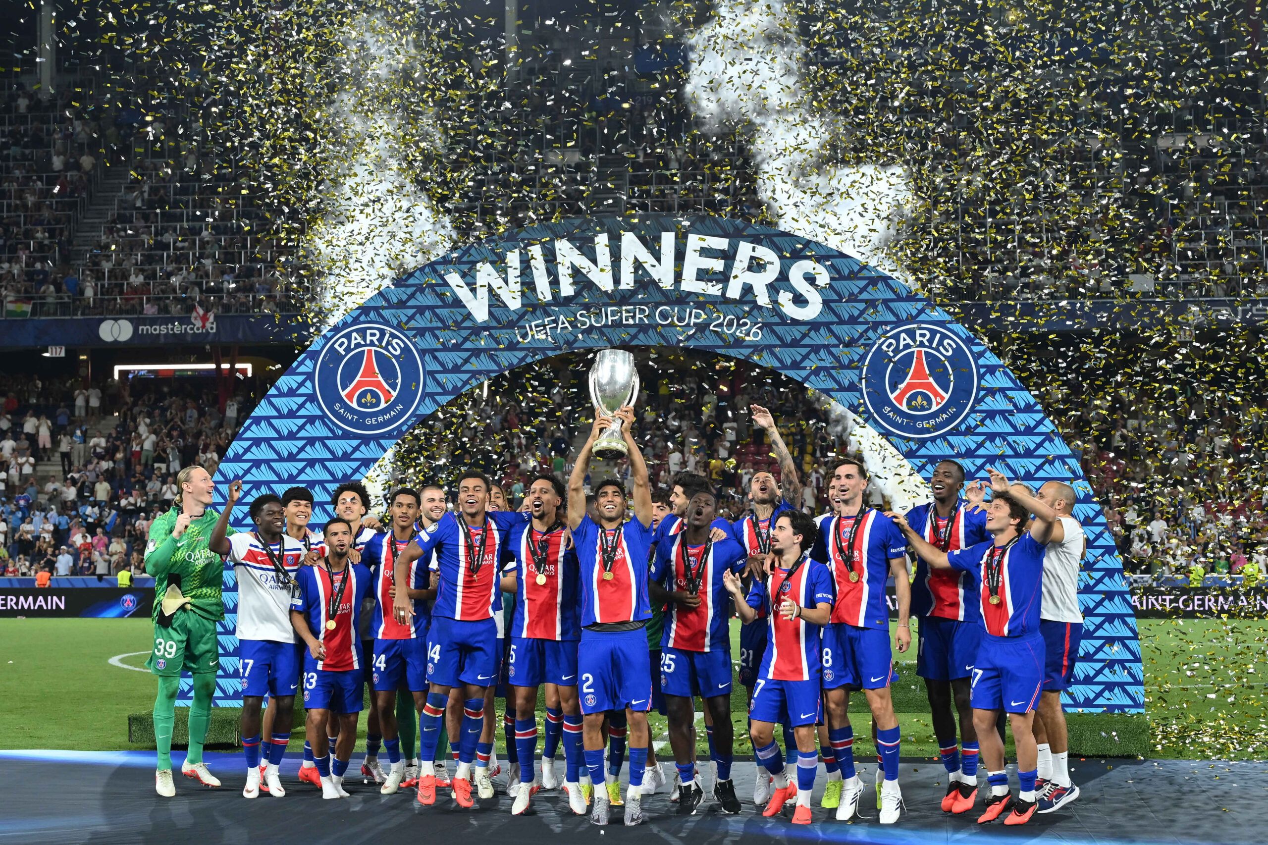 PSG venció a Aston Villa y se consagró bicampeón de la Supercopa de Europa