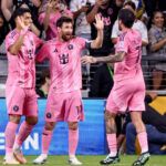 Messi celebrando su golazo de tiro libre ante San Diego. (Foto: Chris Arjoon/Icon Sportswire via Getty Images)