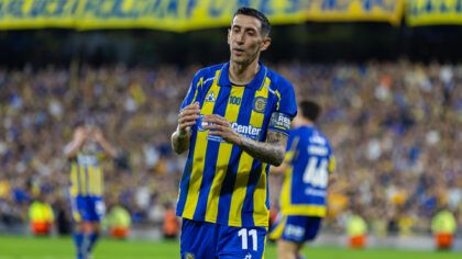 Ángel Di María gritó por duplicado para la goleada de Rosario Central